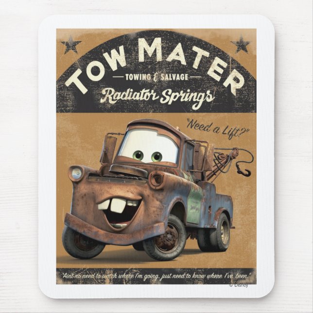 Cars' Tow Mater Disney Mouse Pad (Front)