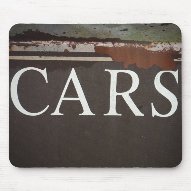 CARS Tow Truck Vintage Car Sign Mouse Pad (Front)