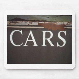 CARS  Tow Truck Vintage Car Sign Mouse Pad