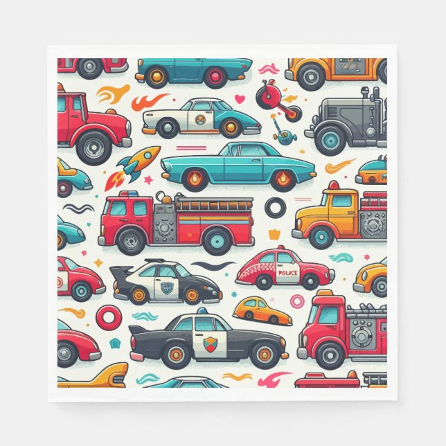 Cars toys napkins (Front)