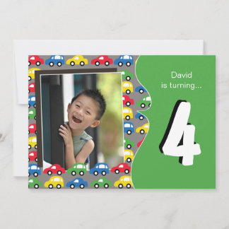 CARS & TRUCKS | Boys Birthday Party Invitation