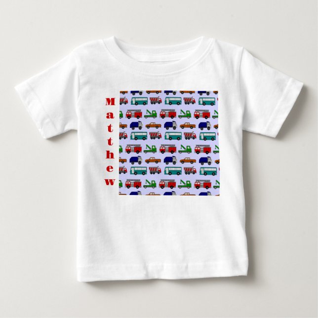 Cars, Trucks, Buses  Baby T-Shirt (Front)