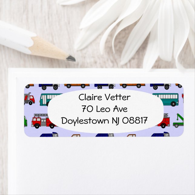 Cars, Trucks, Buses  Label (Insitu)