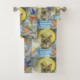 Cars Watercolor Art Bath Towel Set