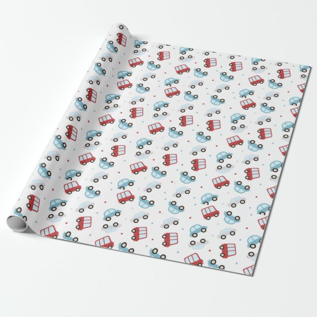 Cars Wrapping Paper (Unrolled)