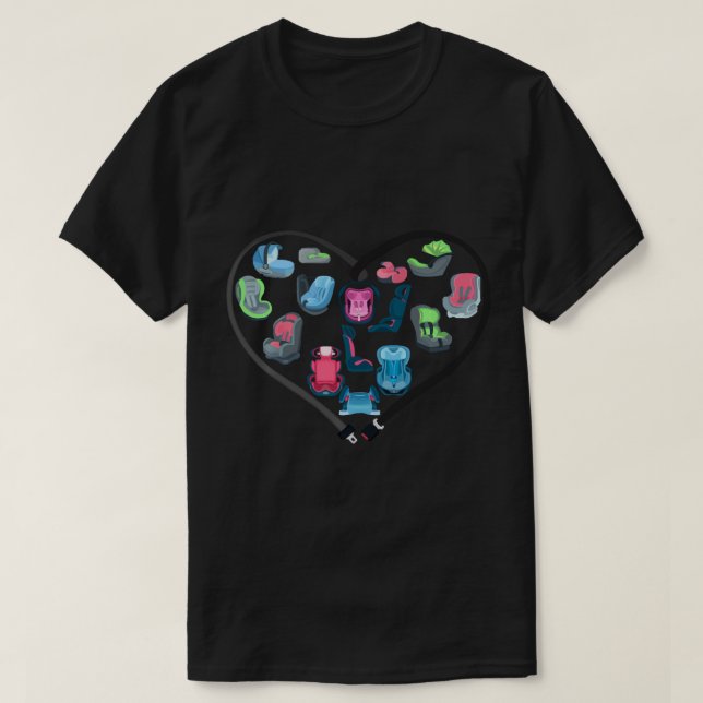 Carseats- CPST- Child Passenger Safety Technicians T-Shirt (Design Front)