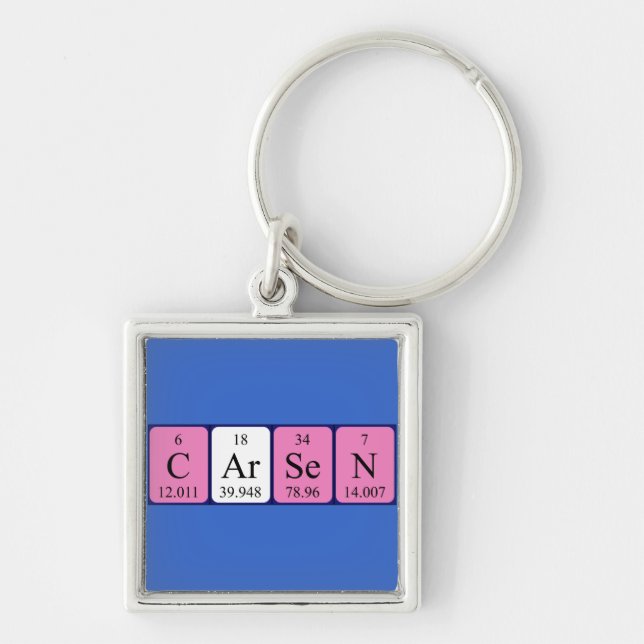Carsen periodic table name keyring (Front)