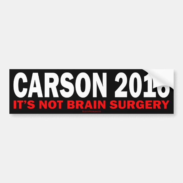 Carson 2016 bumper sticker (Front)