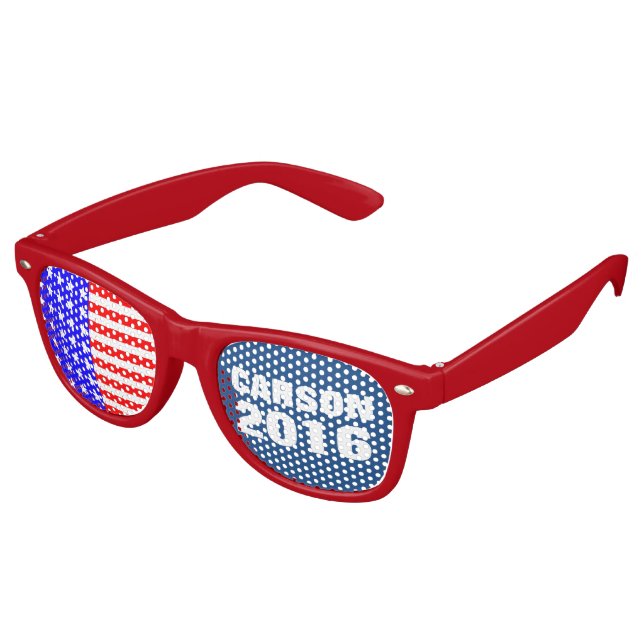 Carson 2016 Presidential Election Campaign Retro Sunglasses (Angled)