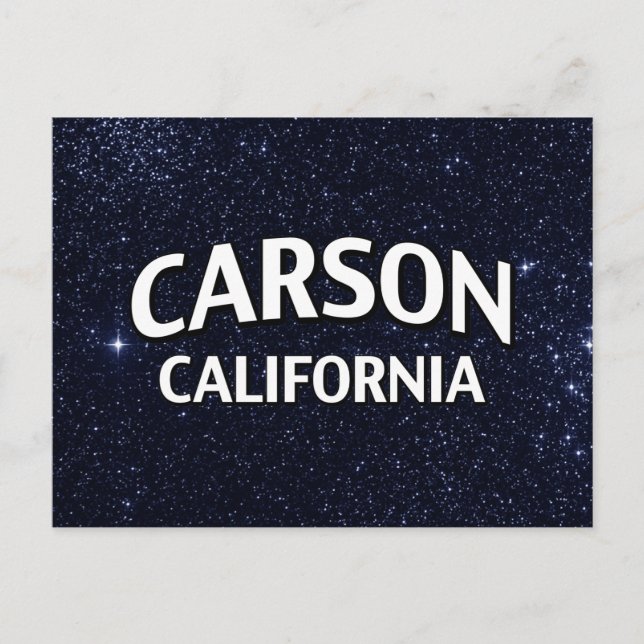 Carson California Postcard (Front)
