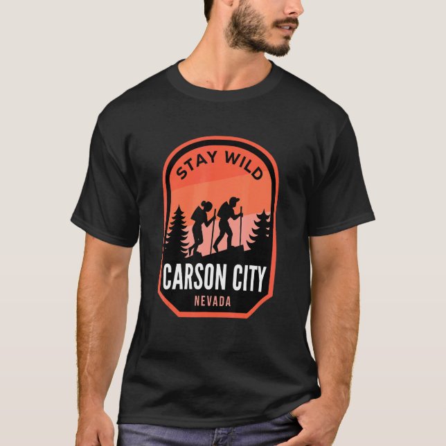 Carson City Nevada Hiking In Nature T-Shirt (Front)