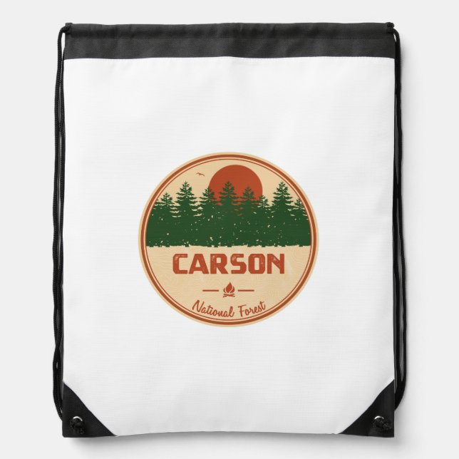 Carson National Forest Drawstring Bag (Front)
