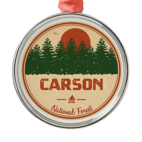Carson National Forest Metal Ornament