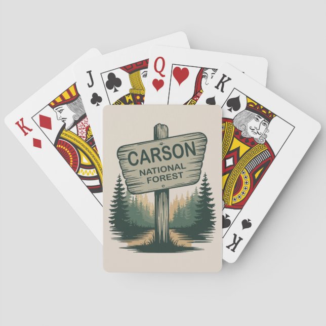 Carson National Forest New Mexico Poker Cards (Back)