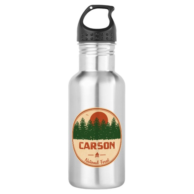 Carson National Forest Stainless Steel Water Bottle (Front)