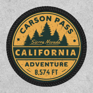 carson pass hiking california trials patch