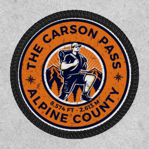 carson pass hiking california trials patch