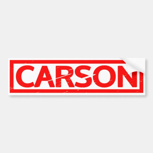 Carson Stamp Bumper Sticker