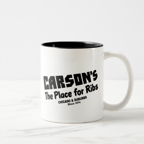 Carsons the place for Ribs Chicago and suburbs Two_Tone Coffee Mug