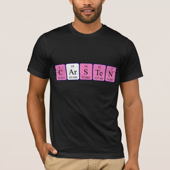 Carsten periodic table name shirt (Front)
