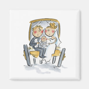 Cart before the horse magnet