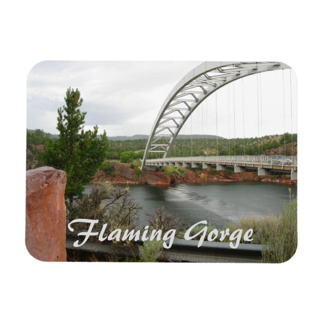 Cart Creek Bridge, Flaming Gorge NRA, Utah Magnet (Horizontal)
