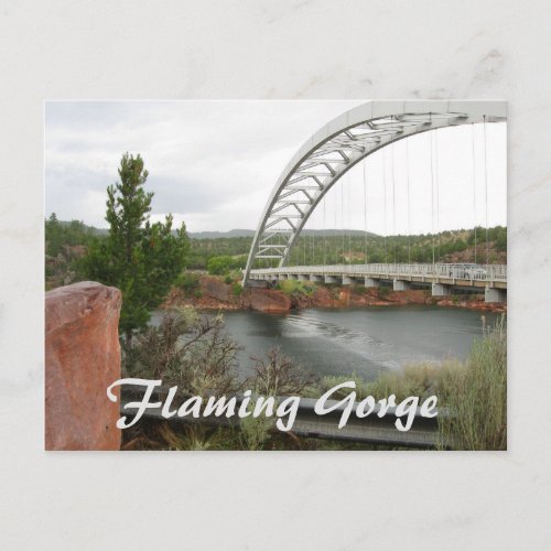 Cart Creek Bridge Flaming Gorge NRA Utah Postcard