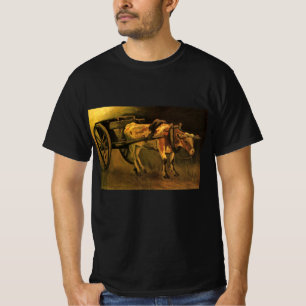 Cart with Red and White Ox by Vincent van Gogh T-Shirt