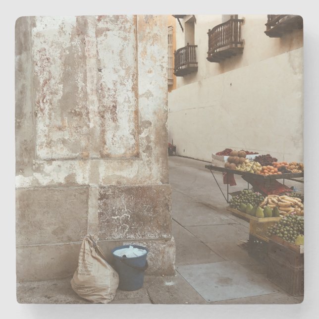 Cartagena Carta Stone Coaster (Front)