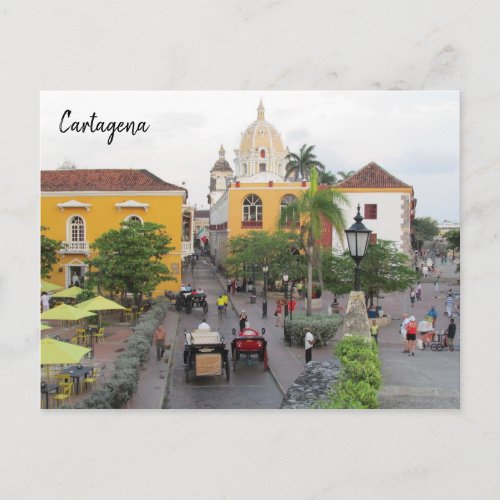 cartagena city postcard