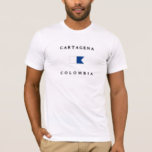 Cartagena Colombia Alpha Dive Flag T-Shirt