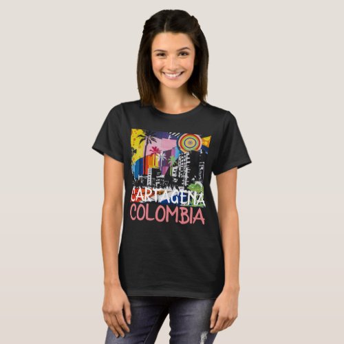 Cartagena Colombia Cool Graffiti Mural Shirt