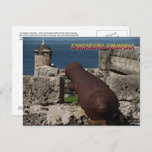 Cartagena Colombia Post Card