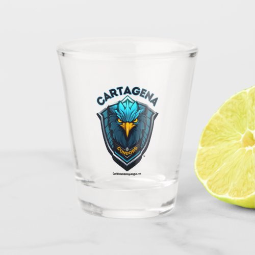 Cartagena Condors Columbia CaribbeanHockeyLeague Shot Glass
