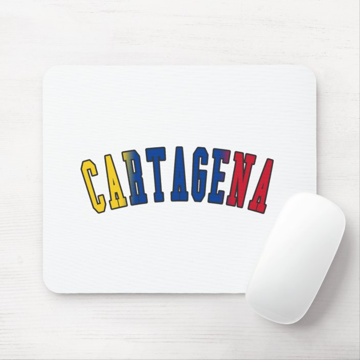 Cartagena in Colombia National Flag Colors Mousepad