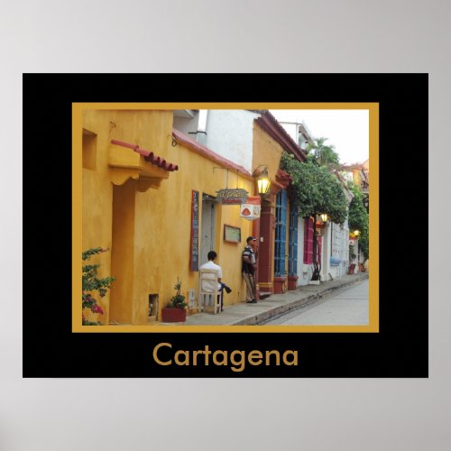 Cartagena Inside the Wall Poster