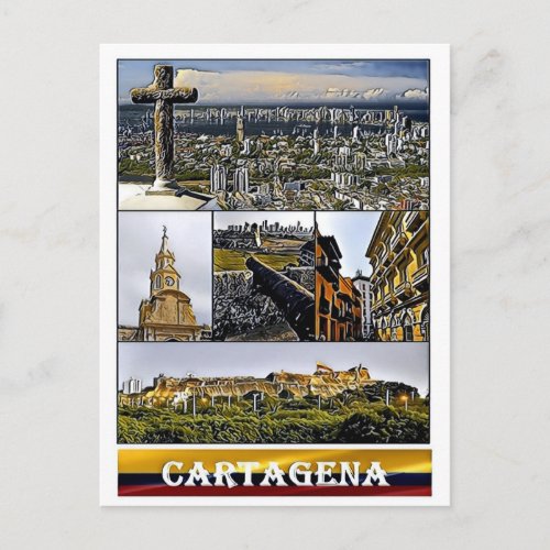 Cartagena _ Mosaic _ Colombia Postcard