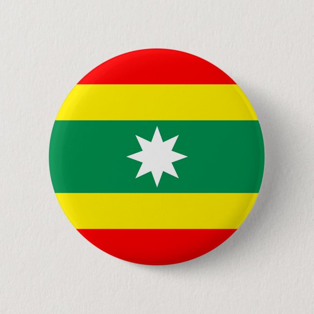 Cartagena region flag colombia button (Front)