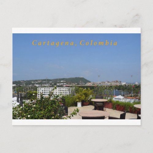 Cartagena Rooftop View Postcard