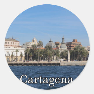 Cartagena souvenir and gift classic round sticker