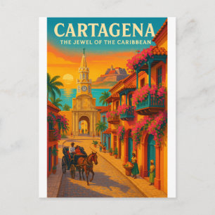 CARTAGENA — THE JEWEL OF THE CARIBBEAN POSTCARD