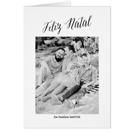 Cartão da caligrafia do Natal Cards (Front)
