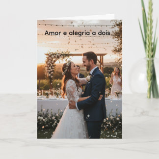 Cartão de Casamento Comemorativo Card