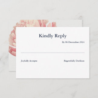 Cartão de resposta 8,9 x 12,7 cm RSVP card