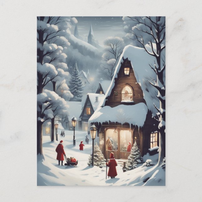 Cartão Postal De Festividades Merry Moments: Your Holiday Postcard (Front)