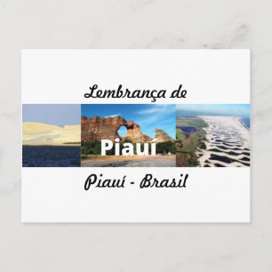 Cartão postal lembrança de Piauí Postcard