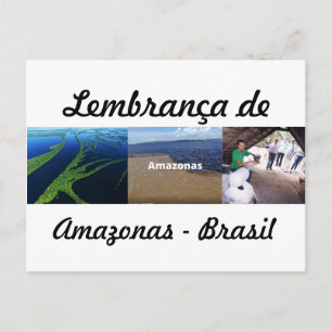 Cartão Postal lembrança do Amazonas Postcard