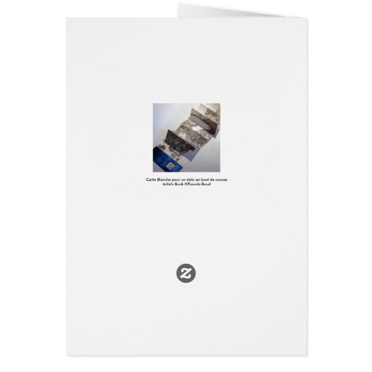 Carte Blanche pour un Stylo en bout de Course Book (Back)