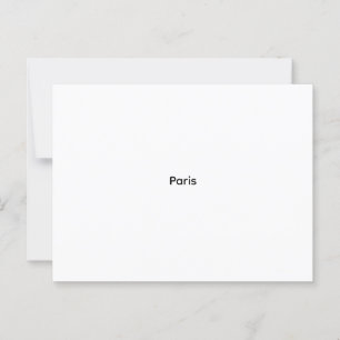 Carte d’invitation de mariage élégante et personna postcard