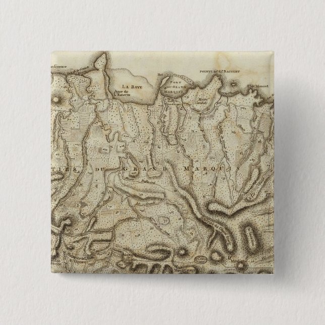 Carte de l'Isle de la Grenade Button (Front)